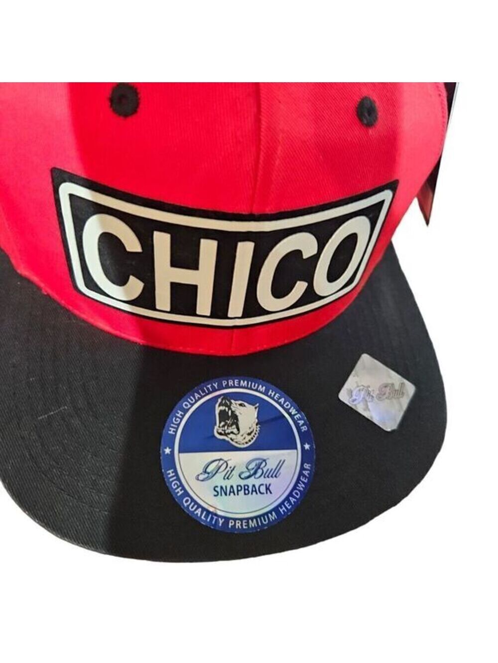 Chico's Red and Black 100% Cotton Snapback Hat with Logo - New with Tags